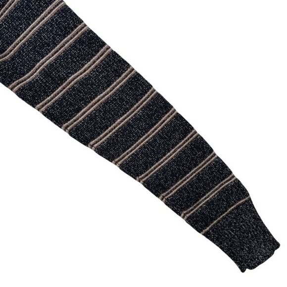 CHARTER CLUB Luxury Cashmere Metallic Stripe Sweater - Size Small - Picture 6 of 11